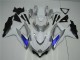 Discount 2008-2010 White Silver Blue Suzuki GSXR 600/750 Motorcycle Fairings Kit Canada