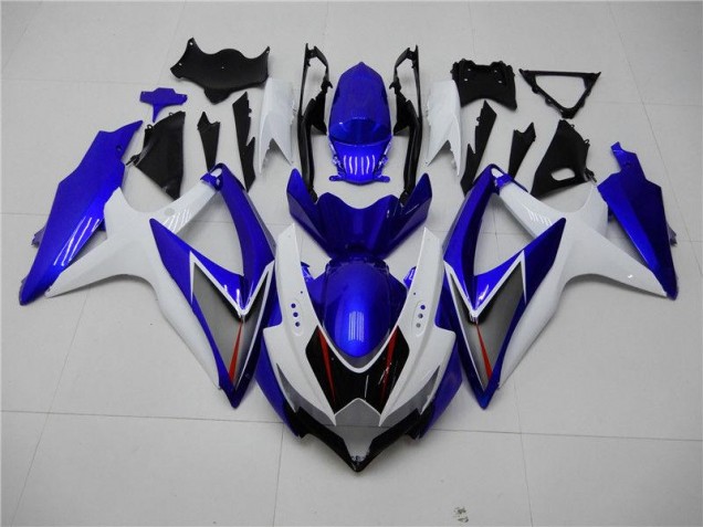 Discount 2008-2010 White Blue Suzuki GSXR 600/750 Motorbike Fairings Canada