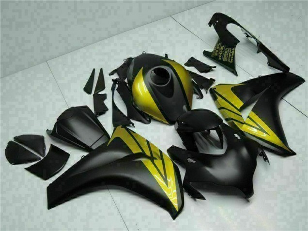 Discount 2008-2011 Black Gold Honda CBR1000RR Replacement Motorcycle Fairings Canada