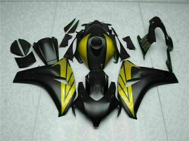 Discount 2008-2011 Black Gold Honda CBR1000RR Replacement Motorcycle Fairings Canada