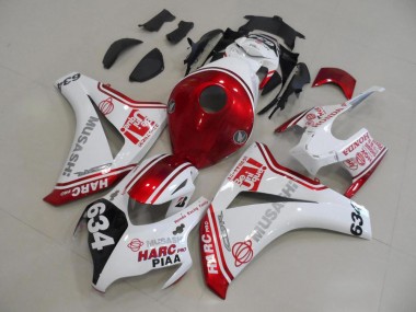 Discount 2008-2011 White Red HARC Pro PIAA 634 Honda CBR1000RR Motor Fairings Canada