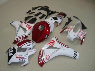 Discount 2008-2011 White Red HARC Pro PIAA 634 Honda CBR1000RR Motorcycle Fairings Canada