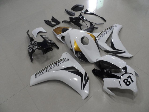 Discount 2008-2011 Black and White and Gold Honda CBR1000RR Bike Fairings Canada