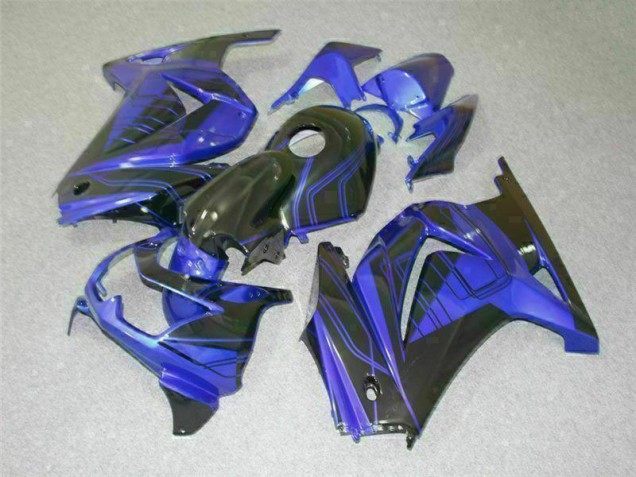 Discount 2008-2012 Black Blue Kawasaki EX250 Bike Fairing Kit Canada