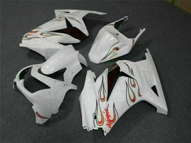 Discount 2008-2012 White Red Kawasaki EX250 Motorcycle Fairings Canada