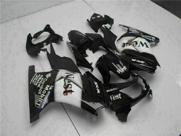 Discount 2008-2012 Black West Kawasaki EX250 Motorcycle Fairings Kits Canada