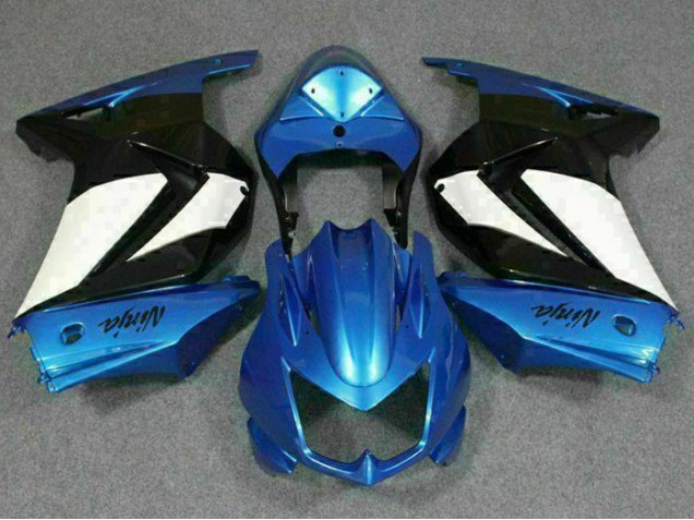 Discount 2008-2012 Blue White Black Ninja Kawasaki EX250 Motorbike Fairing Kits Canada