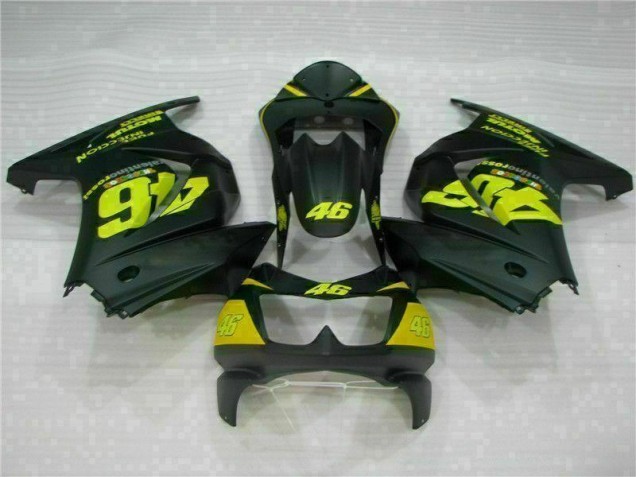 Discount 2008-2012 Black Yellow 46 Kawasaki EX250 Motorcycle Fairings Kit Canada