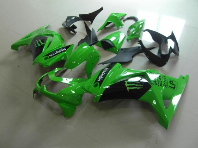 Discount 2008-2012 New Green Monster Kawasaki ZX250R Motorbike Fairings Canada