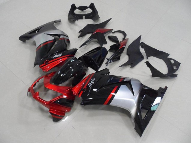 Discount 2008-2012 Candy Red Black Silver Kawasaki ZX250R Motorcycle Fairing Canada