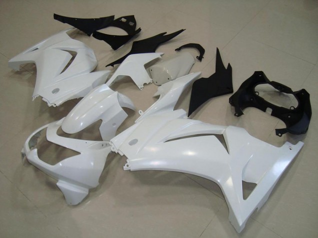 Discount 2008-2012 White Kawasaki ZX250R Motorcycle Fairings Canada