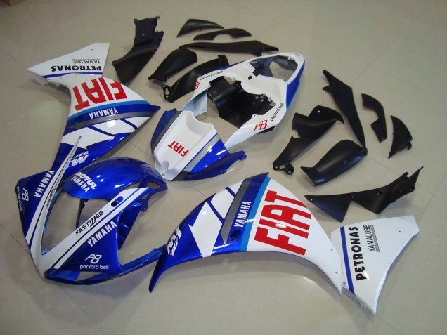 Discount 2009-2011 Blue White Fiat Yamaha YZF R1 Replacement Motorcycle Fairings Canada