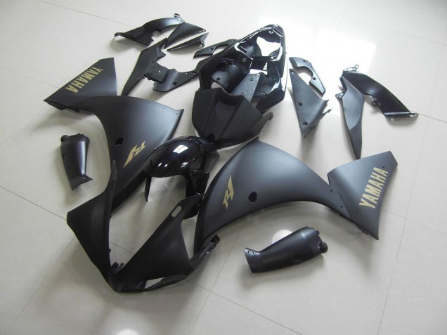 Discount 2009-2011 Matte Black Gold Sticker Yamaha YZF R1 Motorcycle Fairings Kits Canada