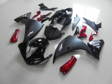 Discount 2009-2011 Matte Black Red Yamaha YZF R1 Motorcycle Replacement Fairings Canada