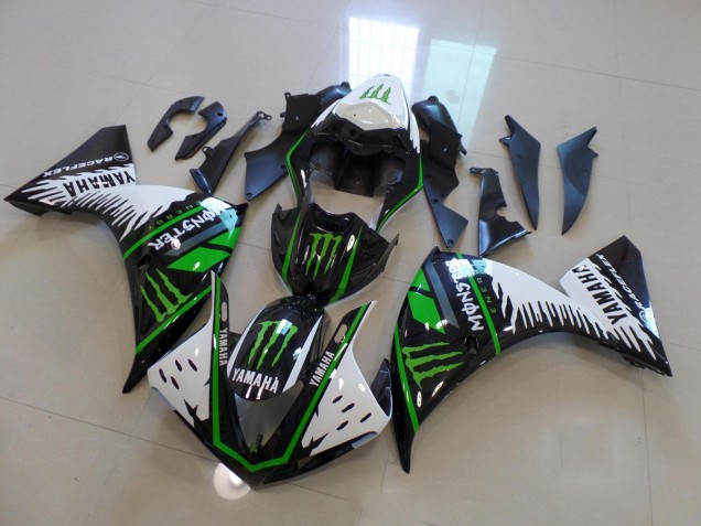 Discount 2009-2011 White Green Big Monster Yamaha YZF R1 Motor Fairings Canada