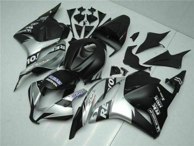 Discount 2009-2012 Black Silver Repsol Honda CBR600RR Motorcycle Fairings Kits Canada