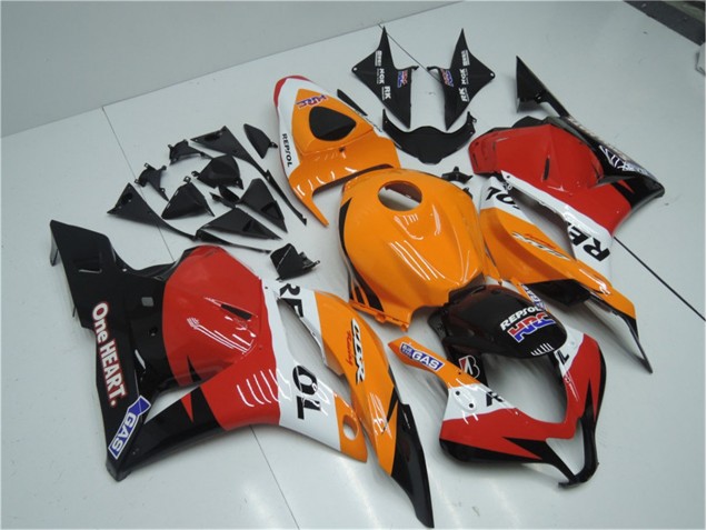 Discount 2009-2012 Orange Red Black Repsol Honda CBR600RR Motorcycle Fairings Canada