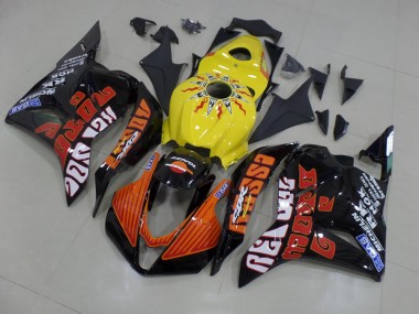 Discount 2009-2012 Yellow Rossi Race Honda CBR600RR Motorcycle Fairings Kits Canada