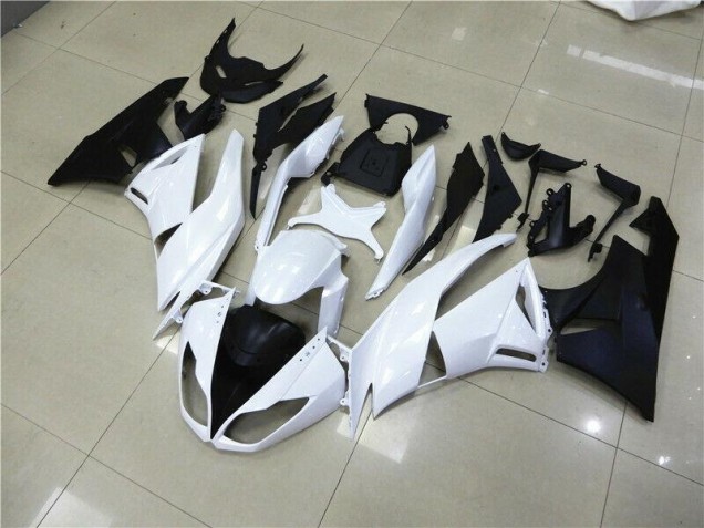 Discount 2009-2012 White Kawasaki ZX6R Motorcycle Fairings Canada