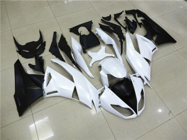 Discount 2009-2012 White Kawasaki ZX6R Motorcycle Fairings Canada