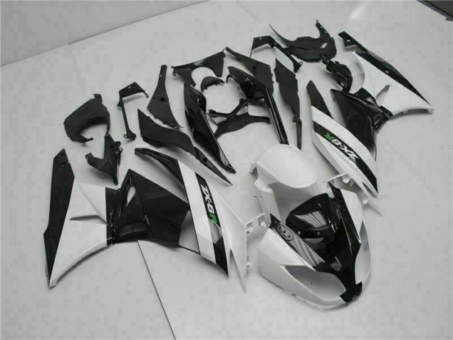 Discount 2009-2012 Black White Kawasaki ZX6R Motorcycle Fairings Canada