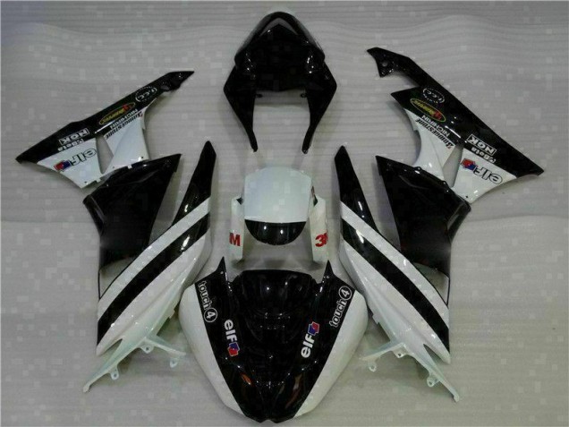 Discount 2009-2012 Black White 3M Touch4 Kawasaki ZX6R Motorcycle Fairing Kits Canada