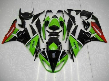 Discount 2009-2012 Green Black Red Kawasaki ZX6R Bike Fairing Canada