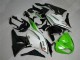 Discount 2009-2012 Green Black White 25 Kawasaki ZX6R Bike Fairings Canada