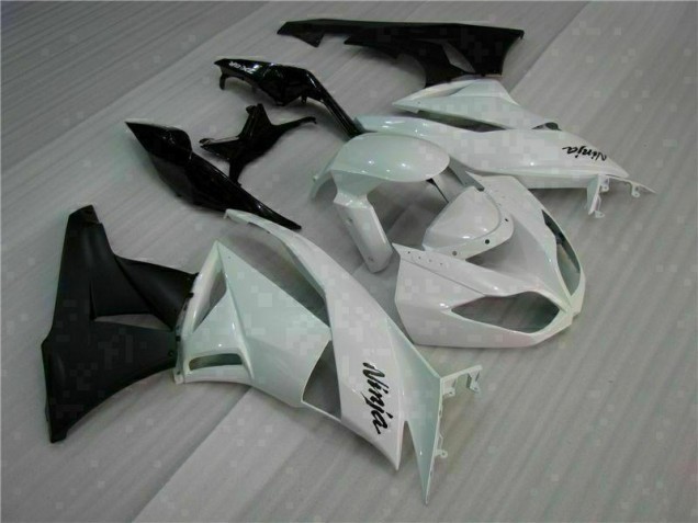 Discount 2009-2012 White Black Kawasaki ZX6R Motorcycle Fairings Kits Canada