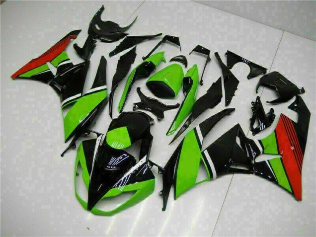 Discount 2009-2012 Black Green Red Kawasaki ZX6R Bike Fairing Kit Canada