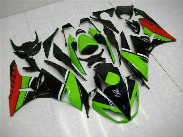 Discount 2009-2012 Black Green Red Kawasaki ZX6R Bike Fairing Kit Canada