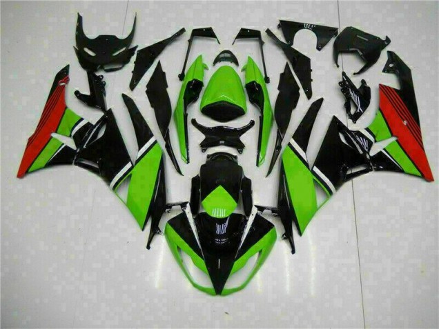 Discount 2009-2012 Black Green Red Kawasaki ZX6R Bike Fairing Kit Canada