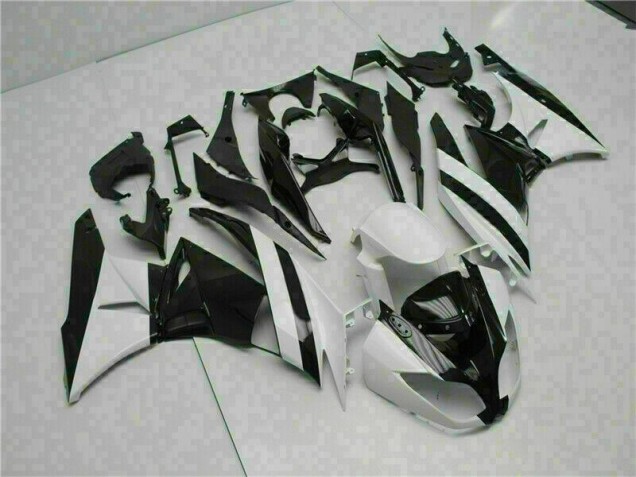 Discount 2009-2012 White Black Kawasaki ZX6R Motorcycle Replacement Fairings Canada