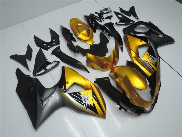 Discount 2009-2016 Golden Black Suzuki GSXR1000 Motorcycle Fairings Canada