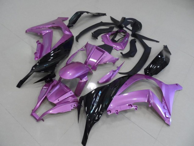 Discount 2011-2015 Pink and Black Kawasaki ZX10R Motorcycle Fairings Kit Canada