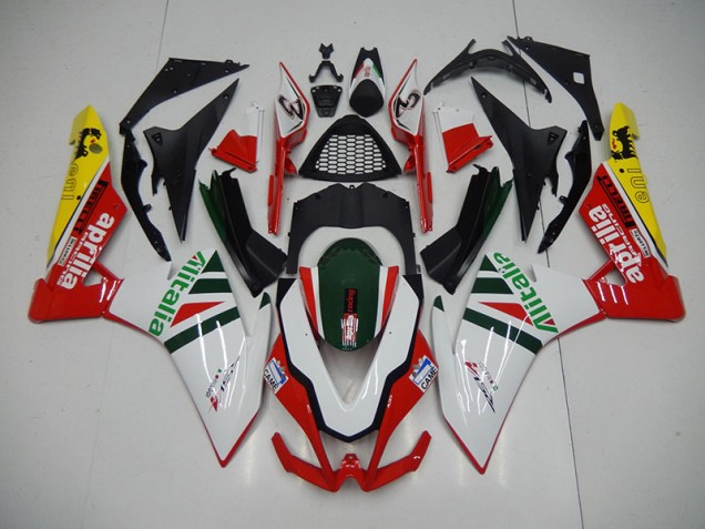 Discount 2009-2015 White Red Alitalia Aprilia RSV4 Replacement Fairings Canada