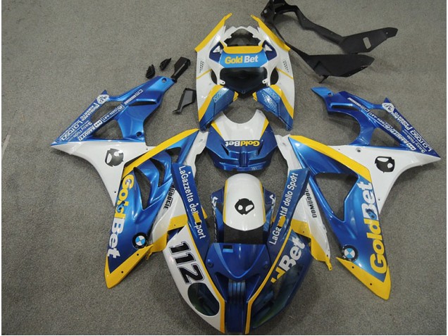 Discount 2009-2014 White Blue GoldBet 112 BMW S1000RR Motorbike Fairing Canada