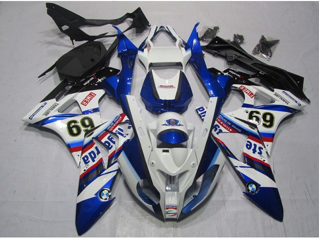 Discount 2009-2014 White Blue Sterilgarda 69 BMW S1000RR Motor Fairings Canada