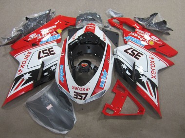 Discount 2007-2014 Red White Xerox 357 Ducati 1098 Moto Fairings Canada