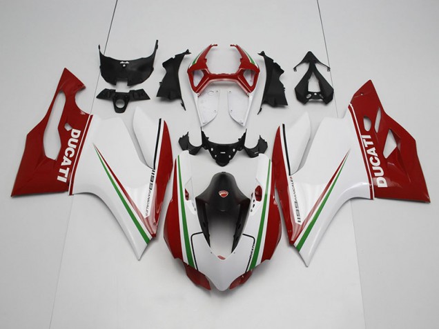 Discount 2011-2014 White Red Ducati 1199 Motor Bike Fairings Canada