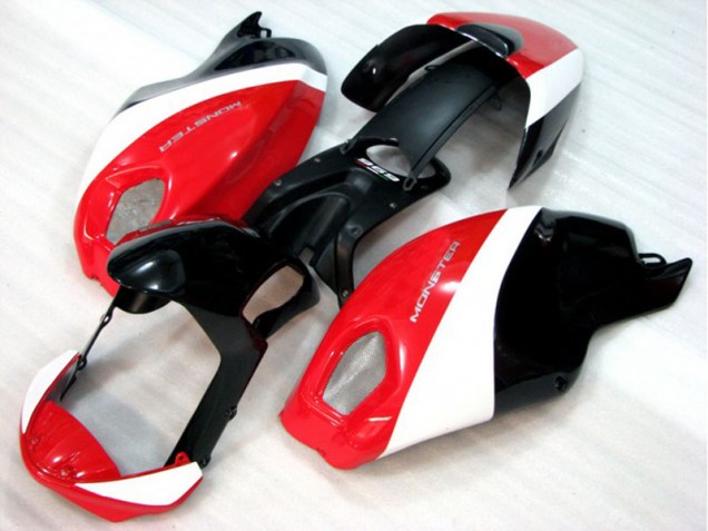 Discount 2008-2012 Black Red White Monster Ducati Monster 696 Motorcycle Fairings Canada