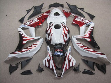 Discount 2004-2005 White Red Flame SHARK Honda CBR1000RR Motorbike Fairing Canada