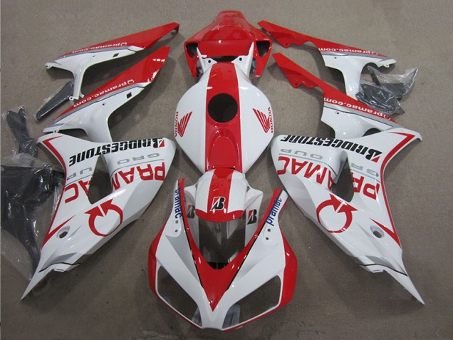 Discount 2006-2007 White Red PRAMAC Honda CBR1000RR Moto Fairings Canada