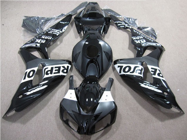 Discount 2006-2007 Black Repsol Honda CBR1000RR Motorcycle Fairing Kits Canada