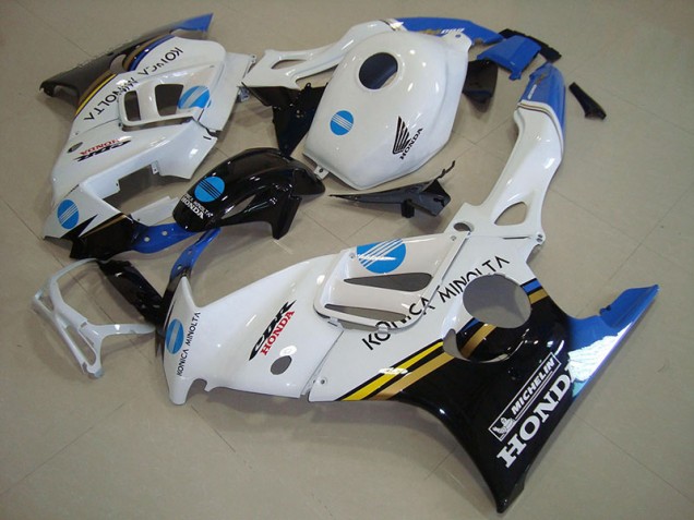 Discount 1995-1998 White Blue Konica Minolta Honda CBR600 F3 Motorcycle Fairings Kit Canada