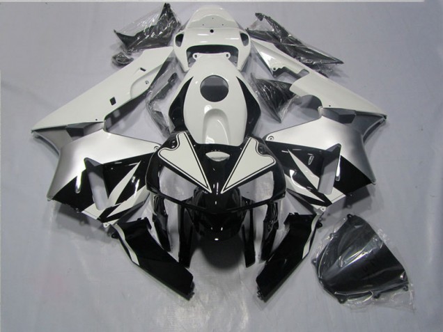 Discount 2005-2006 Black White Honda CBR600RR Motorcycle Fairings Canada