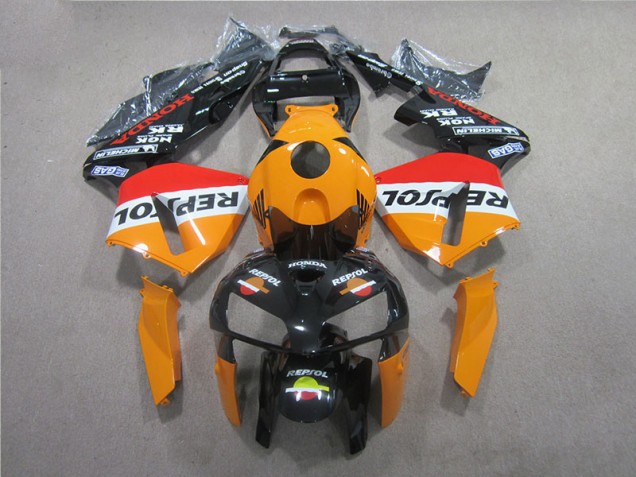 Discount 2005-2006 Orange Black Repsol Honda CBR600RR Motorcycle Fairings Canada