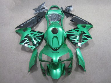 Discount 2005-2006 Green Black Honda CBR600RR Motorcycle Fairings Kit Canada