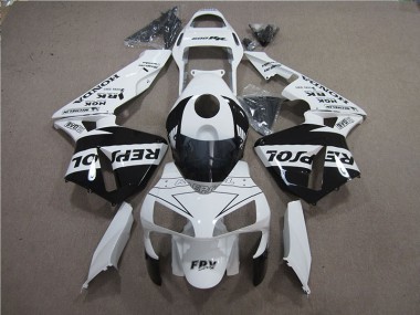 Discount 2005-2006 White Black Repsol Honda CBR600RR Motorcycle Fairings Canada