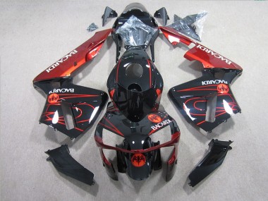 Discount 2005-2006 Black Red BACARDI Honda CBR600RR Motorcycle Fairings Canada